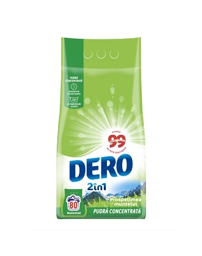 DERO AUTOMAT 6KG 2IN1 PROSPETIMEA MUNTELUI 80SPALARI 